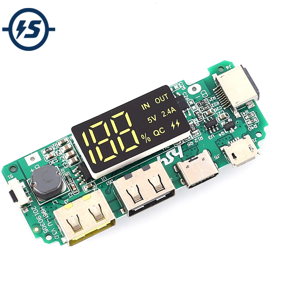 QC флэш модуль для зарядки мобильных устройств 5 в 2.4A зарядное устройство печатная