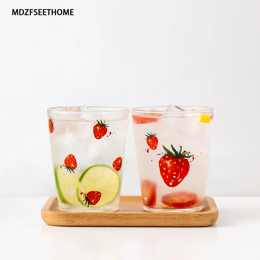 MDZF SWEETHOME 400 мл клубника облако Стекло сок кофейная чашка молоко чай кофе