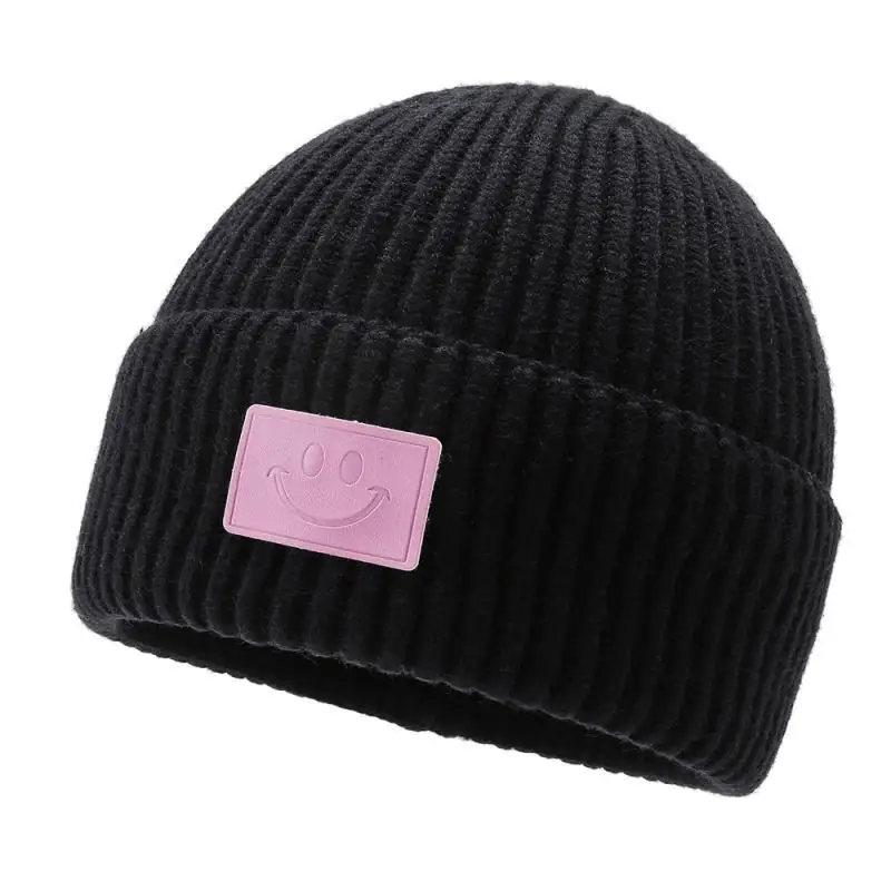 

Autumn and Winter Couples Knitted Hat Unisex Melon Hats Winter Hip Hop Cold and Warm Windproof Knitted Hat