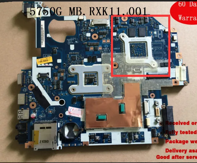 Материнские платы MB.RXK11.001 для ноутбука ACER ASPIRE 5750G 5750ZG 5755G материнская плата