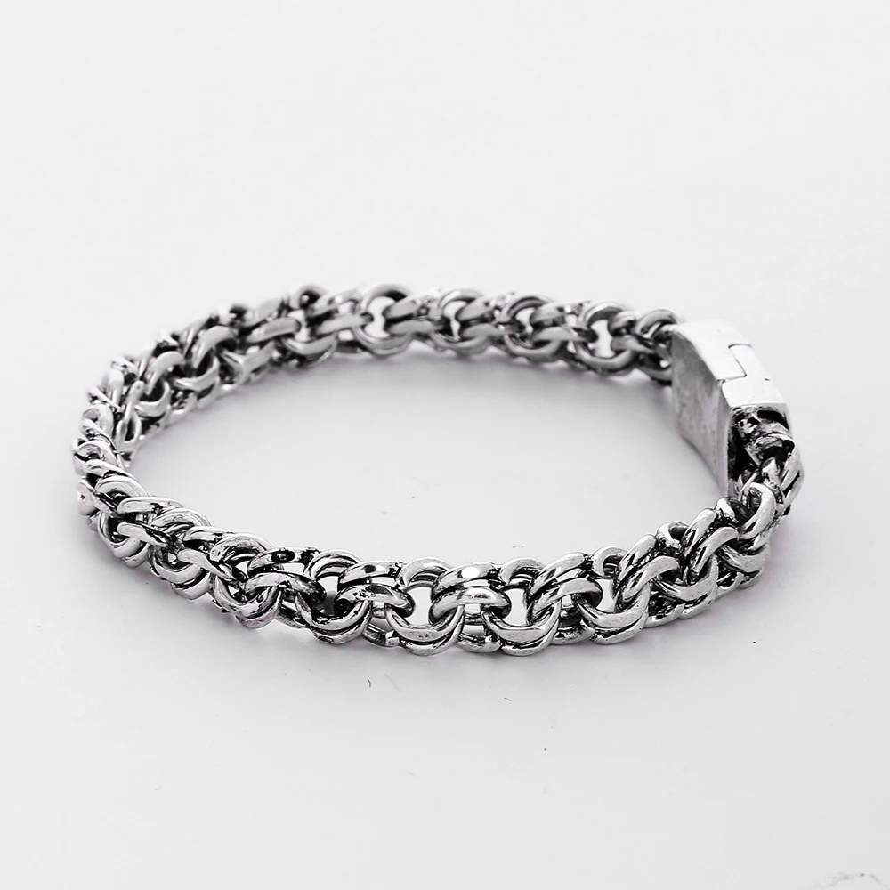 Модный браслет Будды в стиле панк старинный серебряный цвет для женщин браслеты