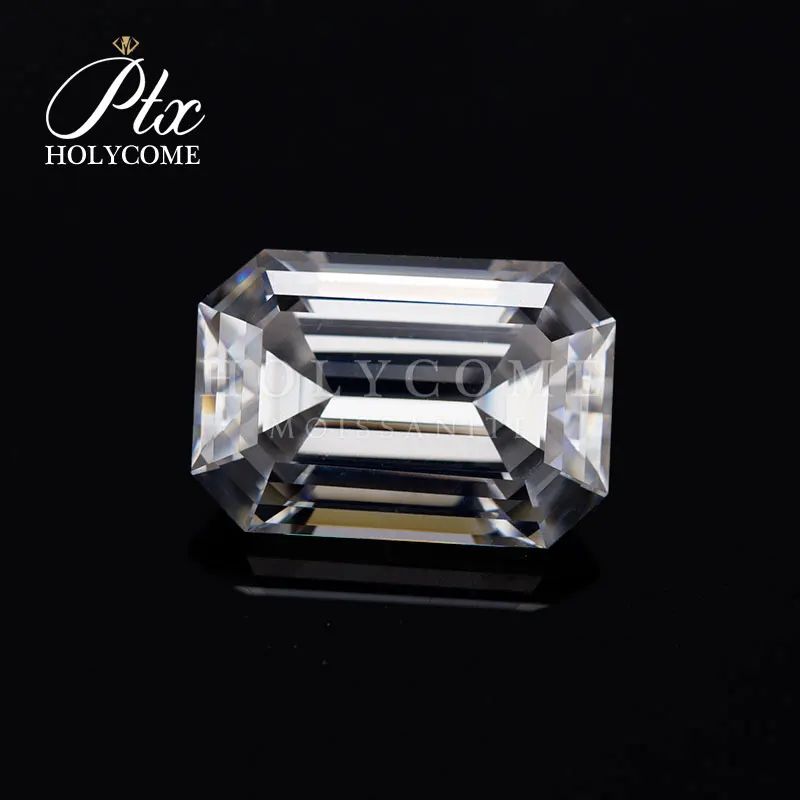 Оптовая продажа белая изумрудная огранка бриллиант от поставщика 4x5 5 мм 2020