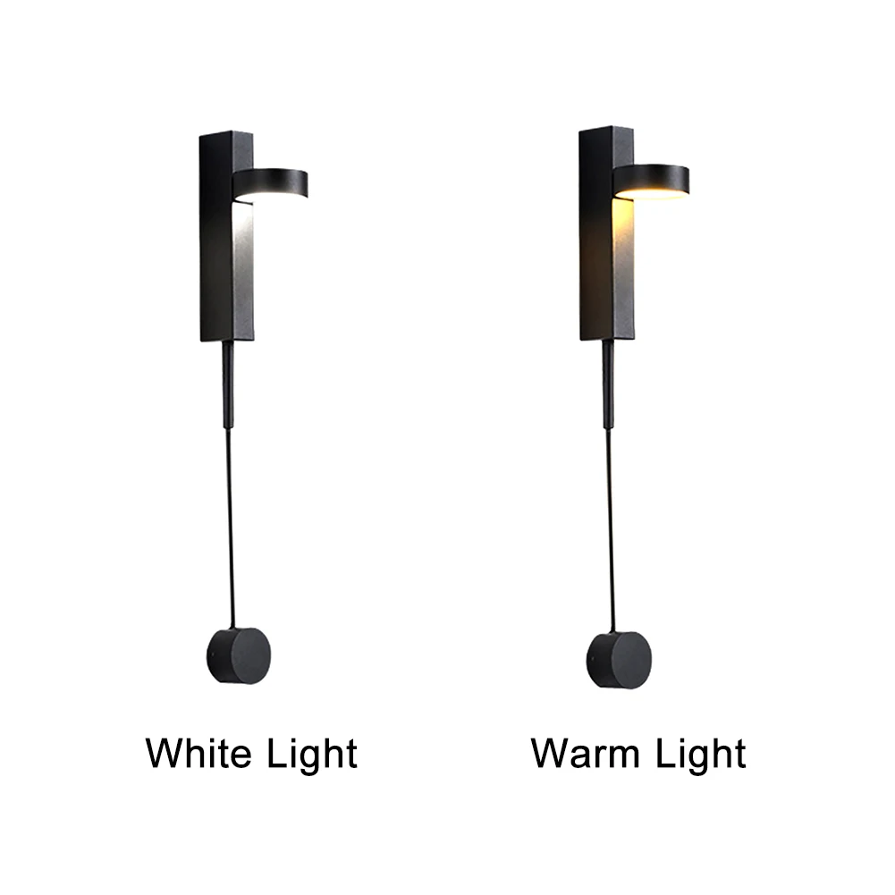 

Rotation Dimming Living Room LED Wall Light Stairs Restaurant Hotel Home Decor Modern Bedroom Knob Switch Nordic Style Iron Art