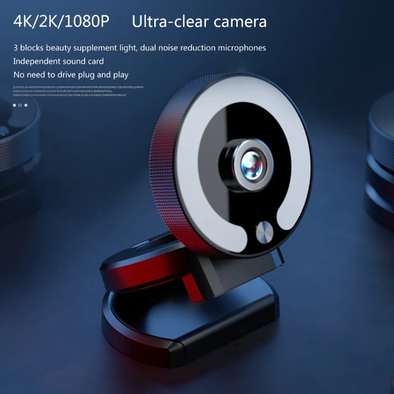 

Веб-камера 2K4K108 0P высокого разрешения со встроенным микрофоном, USB2.0