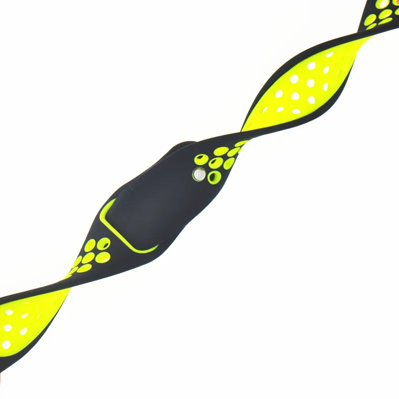 Black and yellow 20 мм ремешок для часов samsung Galaxy Watch Active 40 мм SM-R500 большой силиконовый сменный спортивный мягкий ремешок - Цвет ремешка: Black and yellow