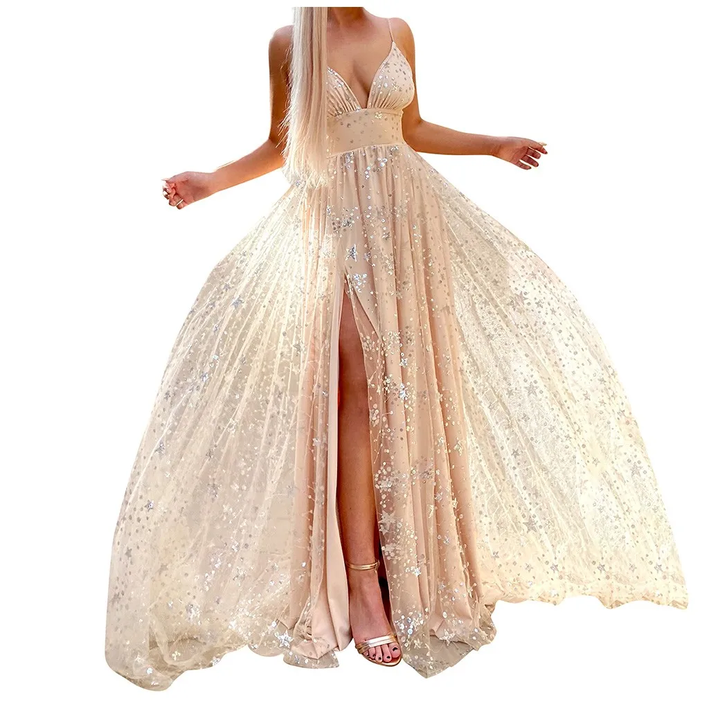 Летнее Бандажное платье с блестками и открытой спиной облегающее женское