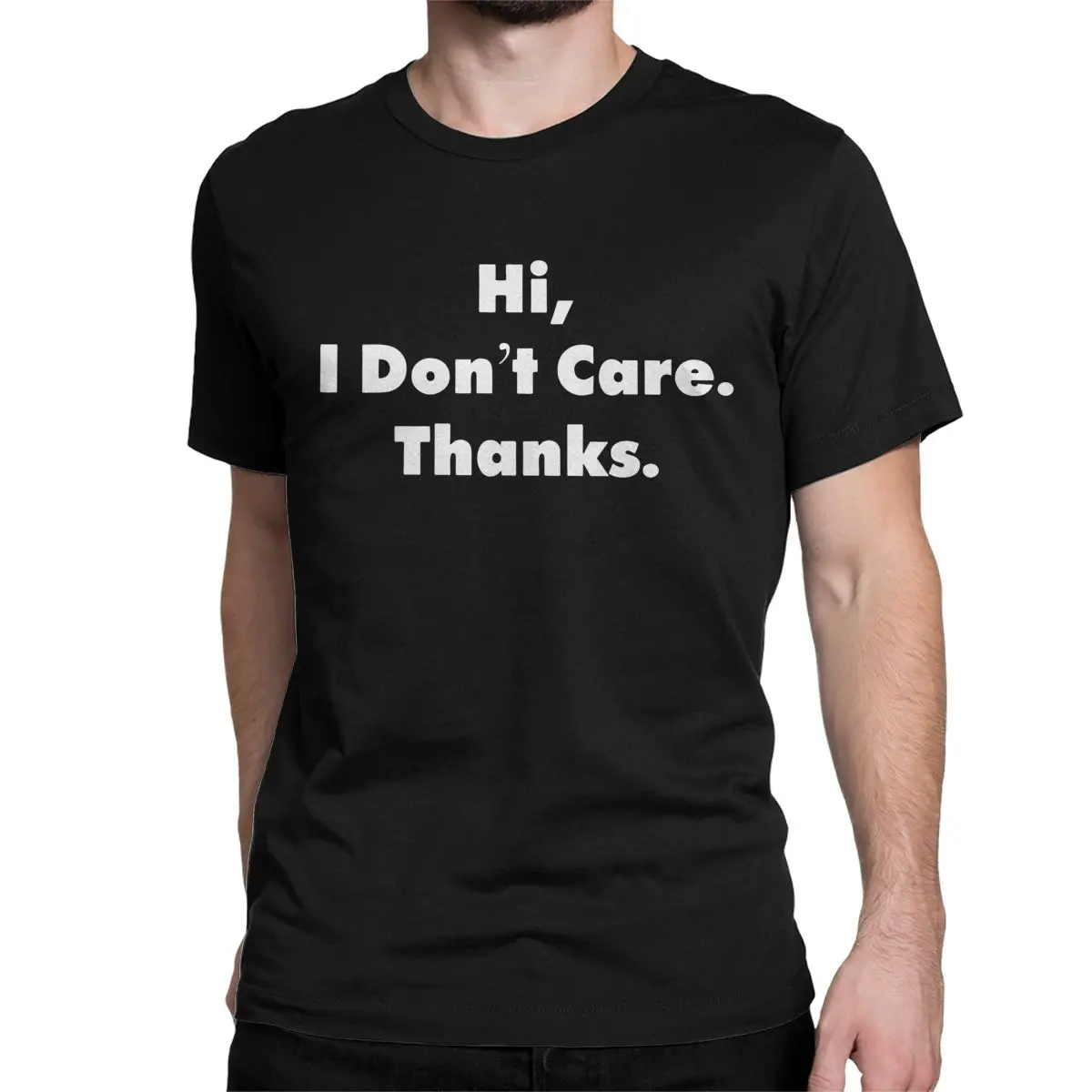 

Feeling Good Hi I Don't Care Thanks Sarcasm Funny T-Shirts for Men Women Funny 100% Cotton Tees Short Sleeve T Shirts Clothing