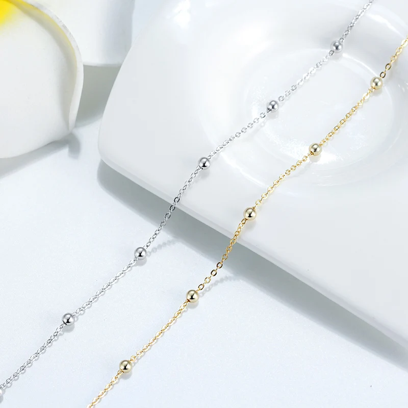 Браслет-цепочка женский многослойный из серебра 925 пробы 1 мм | Украшения и