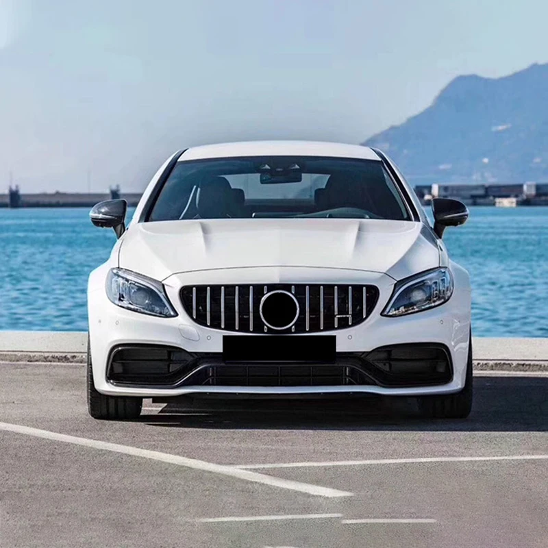 Сменные гоночные грили ABS для Mercedes Benz C Class W205 AMG GTR 2015-18 сетчатые решетки