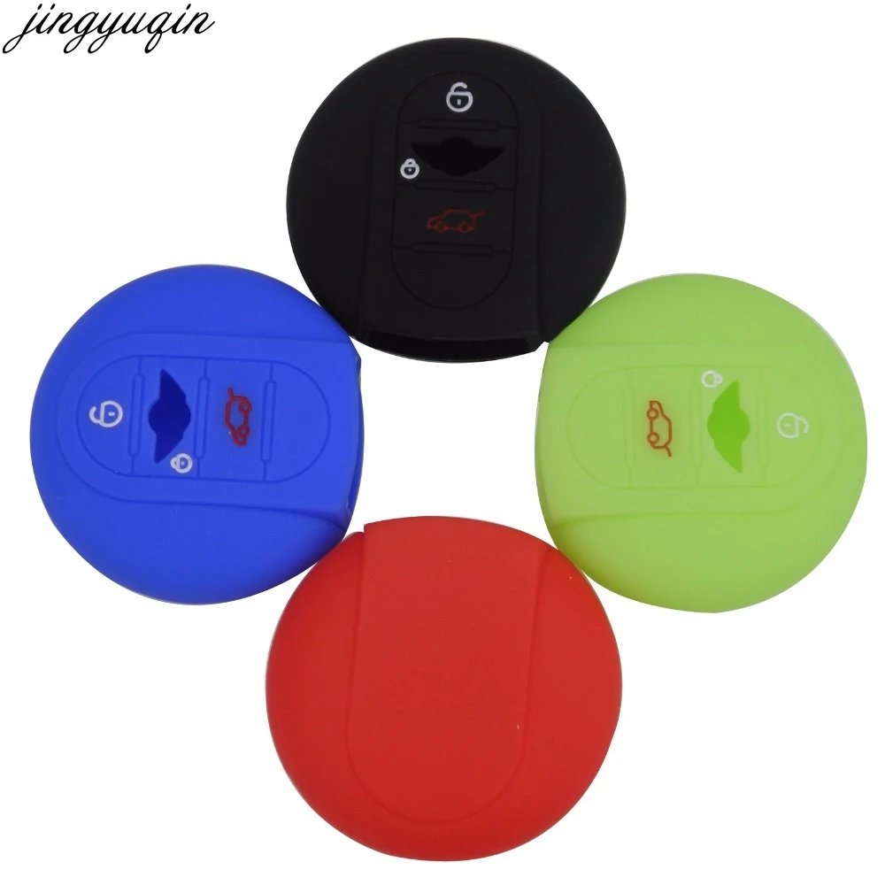 3 кнопки дистанционного силиконового автомобиля Стайлинг чехол для BMW Mini Cooper