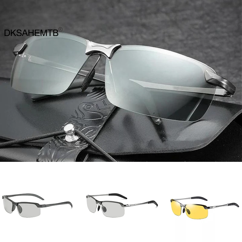

Photochromic Fishing Sunglasses Intelligent Day and night Glasses for Outdoor Driving Men's Gifts MJ