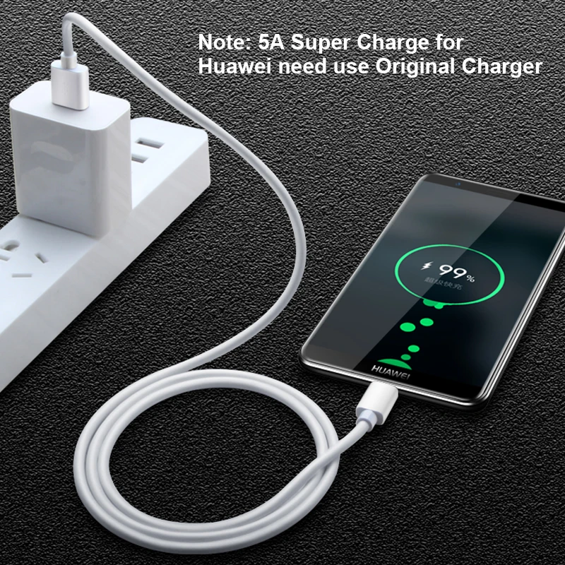 5А USB C Supercharge type кабель для huawei P30 Pro P20 Lite mate 20 P10 3 1 type-C Быстрая зарядка 4 0 быстрой
