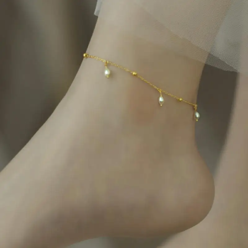 Цепочка ZHIXI из натуральной пресной кожи заполненная золотом 14 карат оригинальный