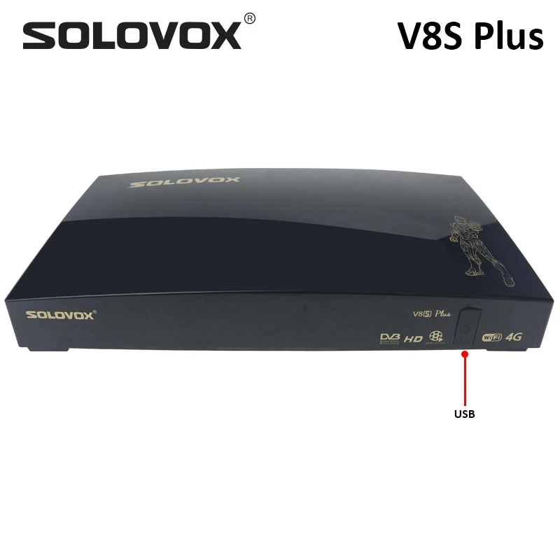 SOLOVOX OPENBOX V8S плюс V8SMAX DVB S2 цифровой спутниковый ресивер Поддержка Biss Key USB WI FI 4G M3U CAMD