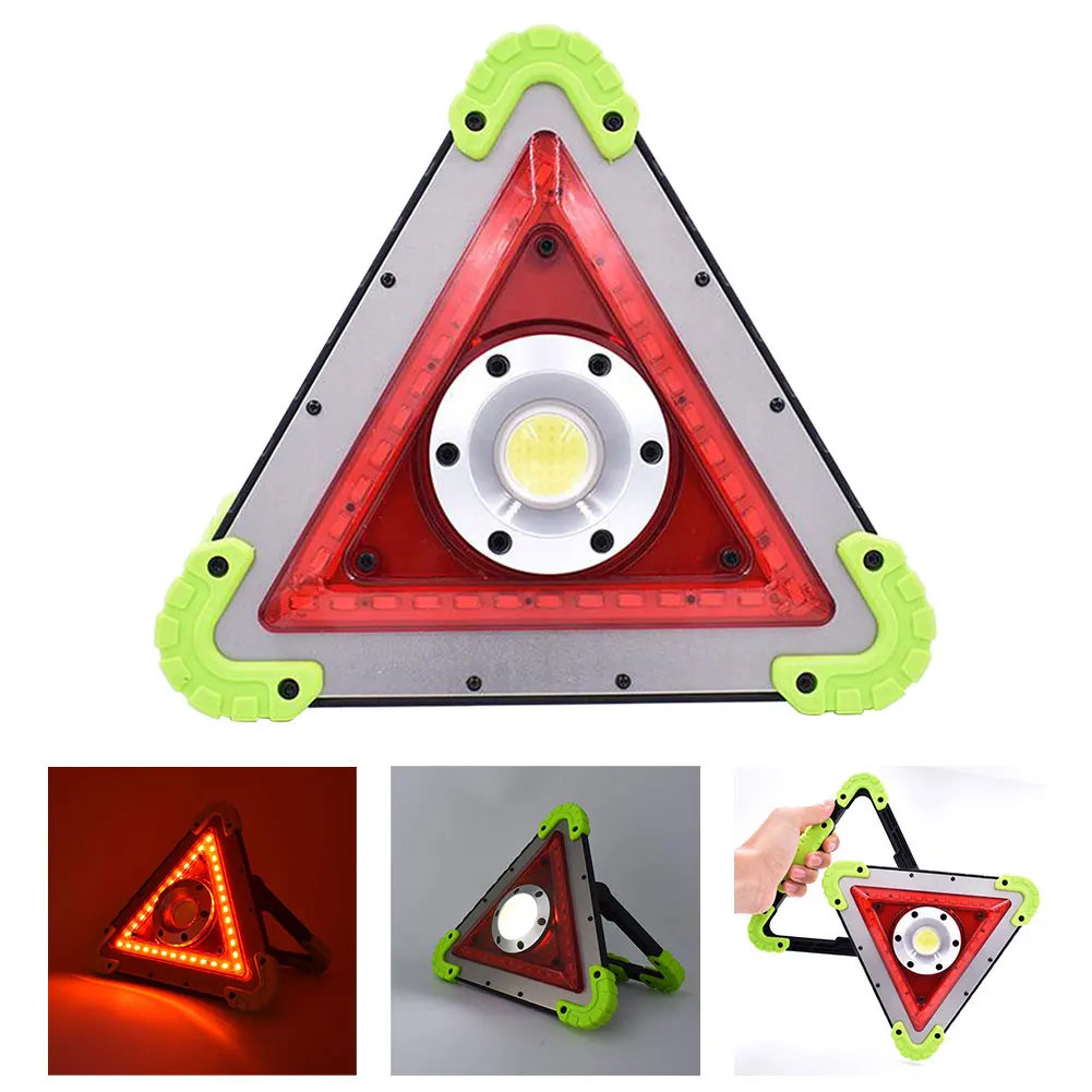

Triangle Warning Sign Triangle Car LED Work Light Road Safety Emergency Breakdown Alarm Lamp Portable Flashing Light On Hand