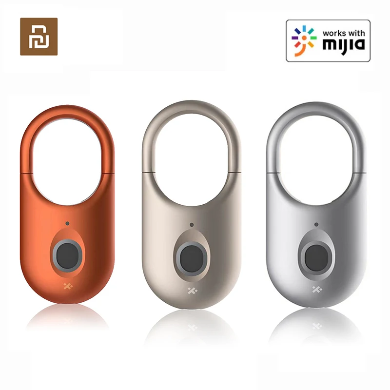 

Xiaomi Smart Padlock Home Office Suitcase Fingerprint Quickly Unlock Keyless Anti-lost Charging Door Lock Work with Mi Home APP
