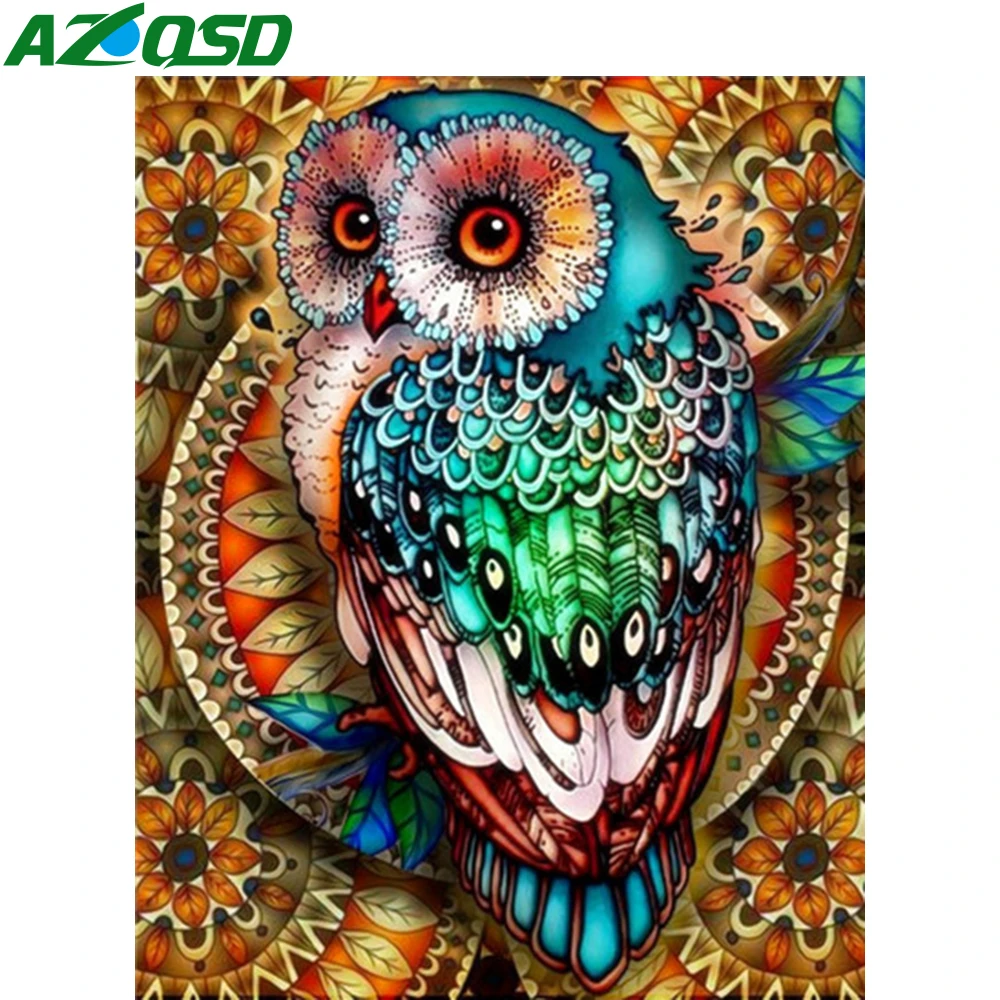 

Набор для рисования по номерам на холсте сова, 40x50 см