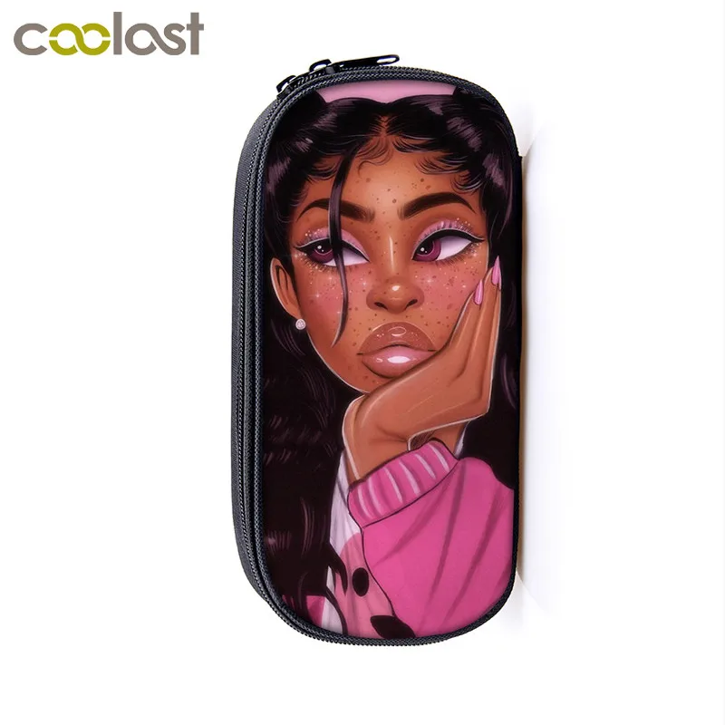 Африканские коричневые женские косметические шкатулки пенал для девочек