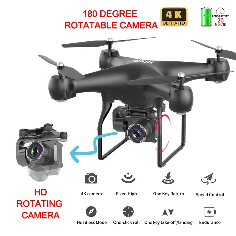 

Дрон Радиоуправляемый H12 с камерой 4K, 16 Мп, Wi-Fi
