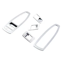 5pcs abs matt silver chrome door and window control switch panel cover for bmw 3 gt x1 x2 1 3 4 series f48 f20 f30 f31