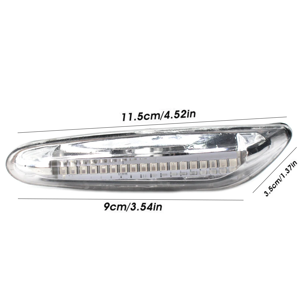 1 Pair Flowing Side Marker Light Dynamic 63137253325 63137253326 Replacement for 3-series E46 E60 E90 E92 E93 E87 | Автомобили и