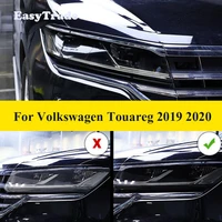 for volkswagen vw touareg 2019 2020 tpu transparent black film car headlight protective film anti scratch sticker car styling