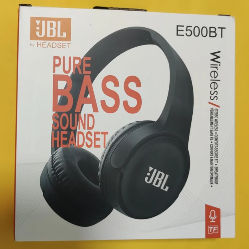 Складные беспроводные Bluetooth-наушники JBL E500BT с глубокими басами | Электроника