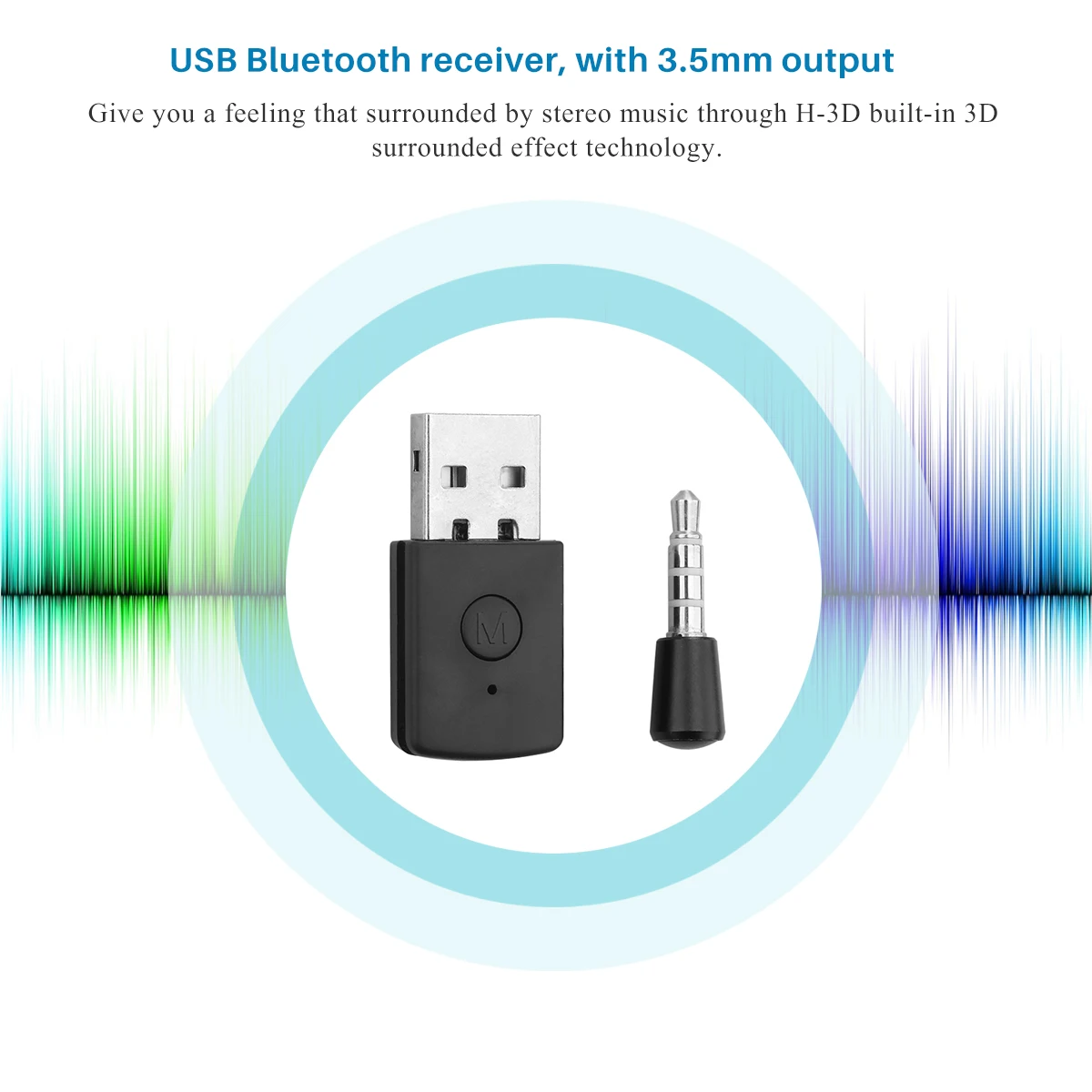 Bluetooth приемник 4 0 USB адаптер 3 5 мм EDR для стабильной производительности гарнитуры
