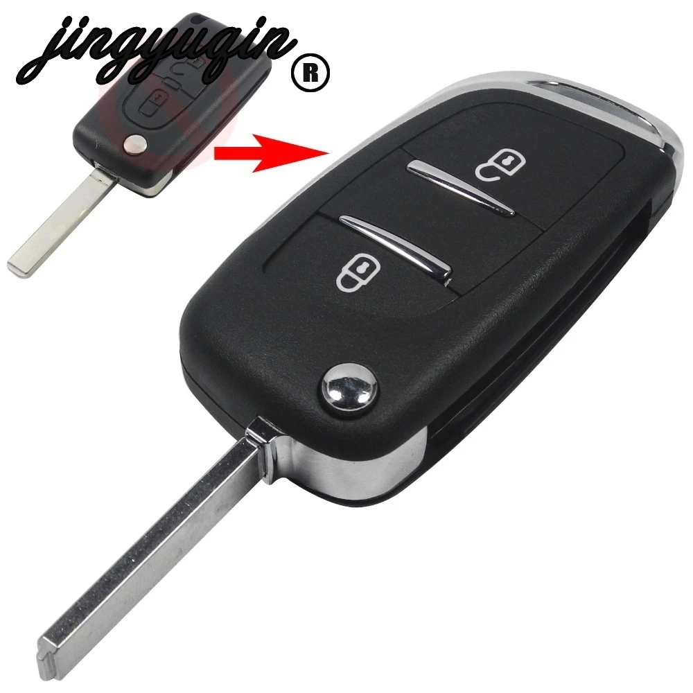 Чехол jingyuqin для CITROEN C2 C3 C4 C5 C6 Peugeot 207 307 308 407 807 CE536|case for|case casecase for keys |