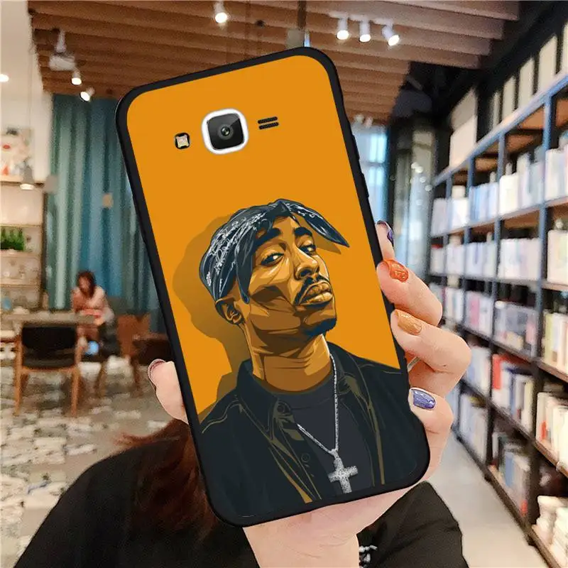 

American Rapper 2pac singer Tupac Phone Case For Samsung Galaxy J2 J4 J5 J6 J7 J8 2016 2017 2018 Prime Pro plus Neo duo