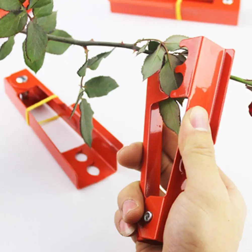 

Red Useful Rose Thorn Stem Leaf Stripper Compact Rose Plier Ergonomic Handle Cutting Tool