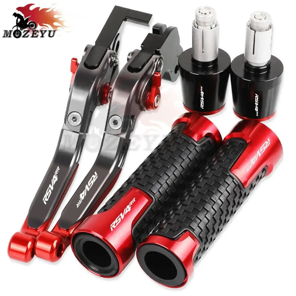 

RSV4 RR Motorcycle Aluminum Brake Clutch Levers Handlebar Hand Grips ends For APRILIA RSV4RR 2009 2010 2011 2012 2013 2014-2019