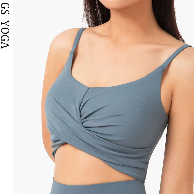 Сексуальный извивающийся спортивный бюстгальтер топ для бега ударопрочные