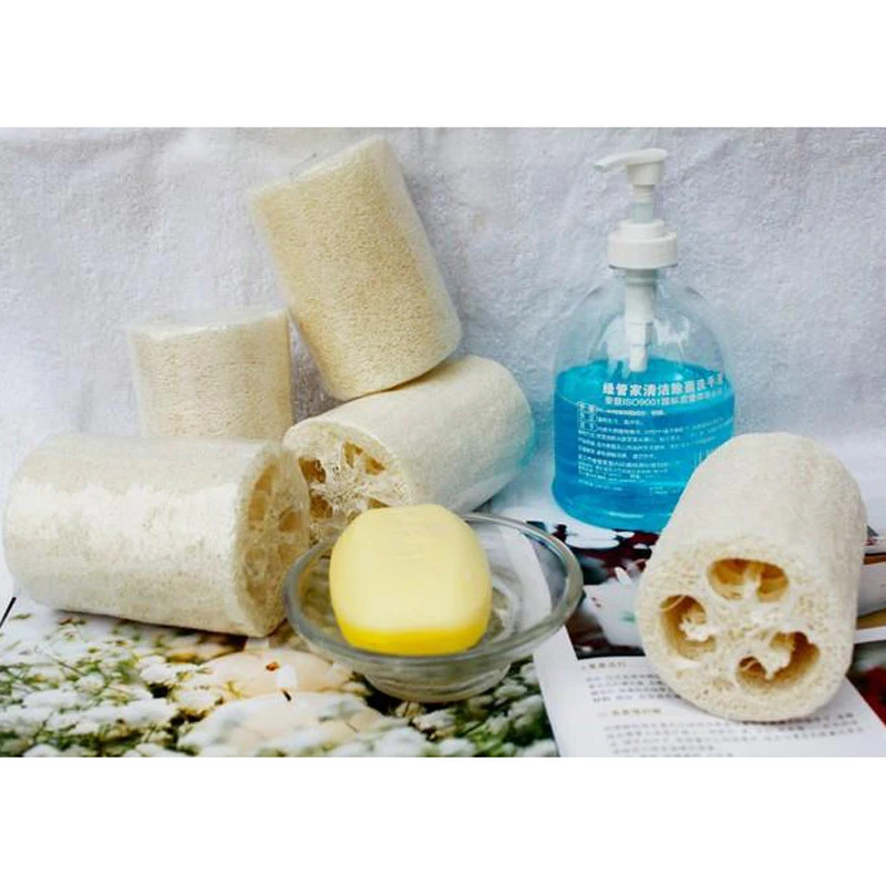 Bath Shower Sponge Natural Loofah Luffa Loofa for Spa Body Scrubber Horniness Remover Bathing Massage Household Cleaning Brushes | Дом и сад