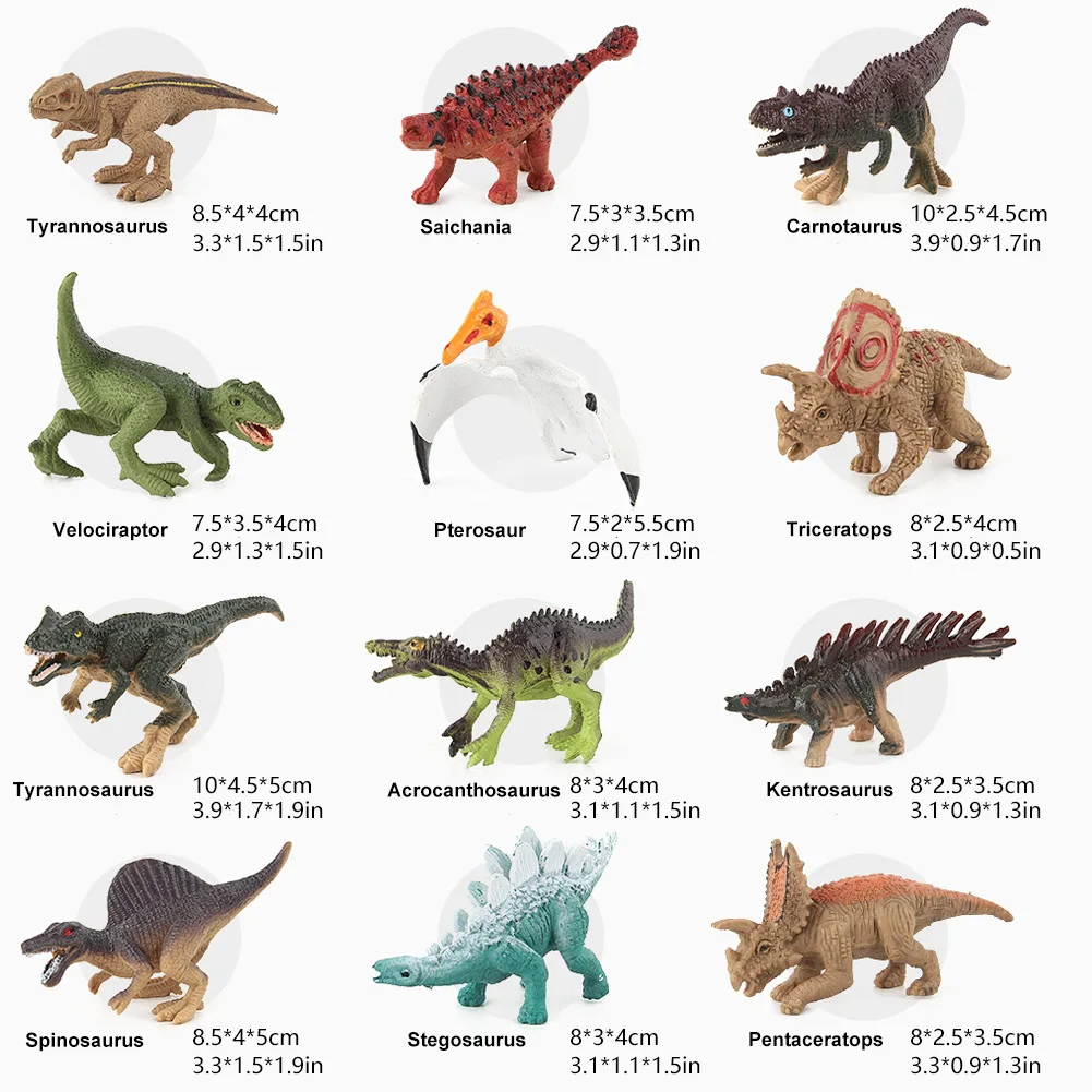 

Small Dinosaur Models Toys Jurassic Tyrannosaurus Anime Figure Toys Children Dinosaur Animal Model Ornaments Toys For Boys