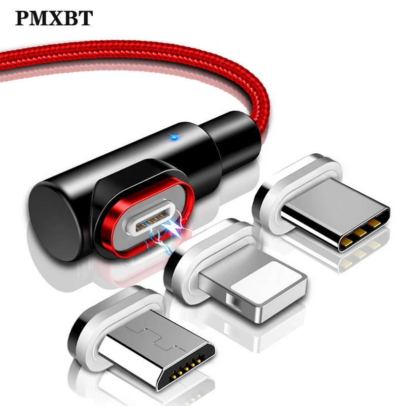 Магнитный кабель Micro usb type C адаптер зарядное устройство 3A Быстрая зарядка кабель для iPhone XS samsung A50 USB C магнит Android шнур для телефона