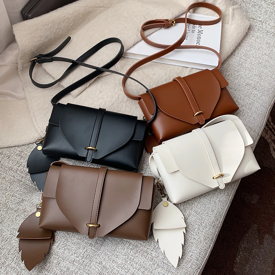 

Fashion Designer Shoulder Bag PU Leather Solid Color Crossbody Bags for Women Luxury Hand Bags Women 2021 Messenger Handbags