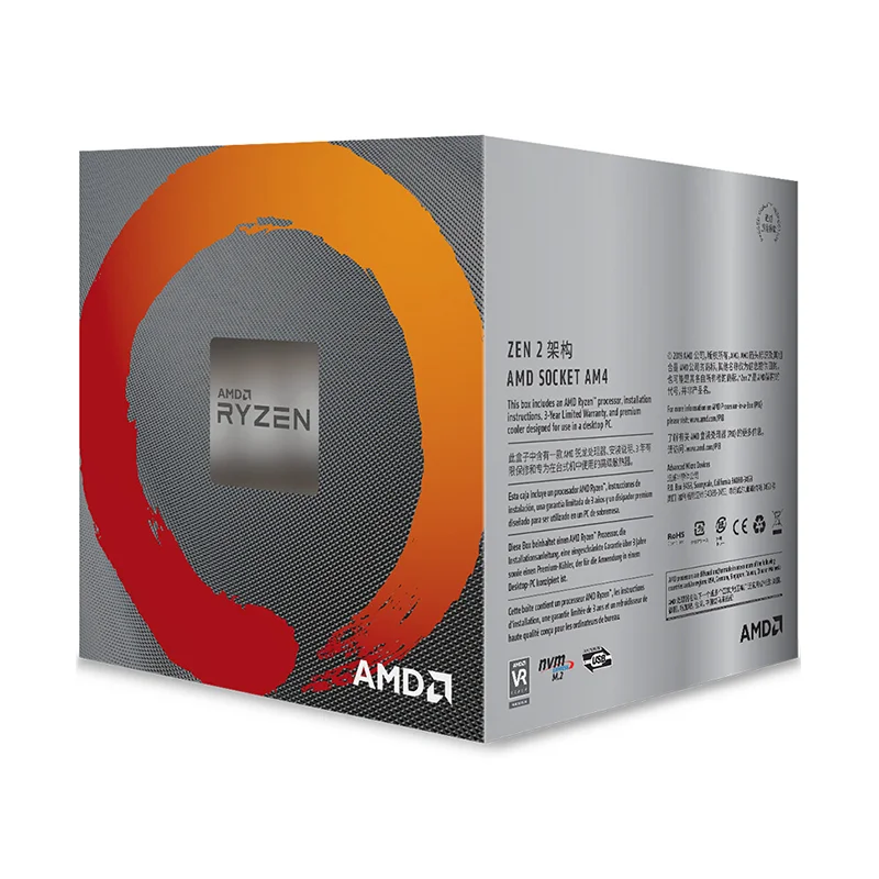 Verkaufen RYZEN 5 3600X 3,8 Ghz Prozessoren 6Cores-12Threads 95W L3 = 32M 7NM AM4 PCIe 4,0 X16 DDR4 X470/B450 AMD ZEN2 CPU Boxed Mit Kühler