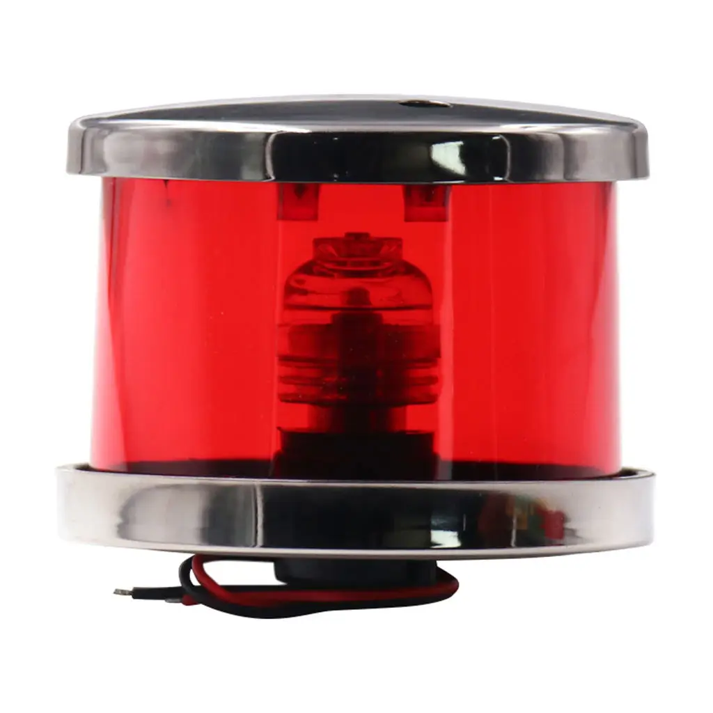 

Красная светодиодная навигационная лампа 12 В для лодки, новая луковая лампа из нержавеющей стали