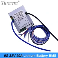 turmera 9s 32v 38v 20a lithium battery bms protected board for electric bike and e scooter battery use