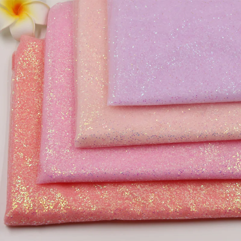 Блестящая многоцветная ткань тюль сетка из органзы для сада свадьбы вечеринки