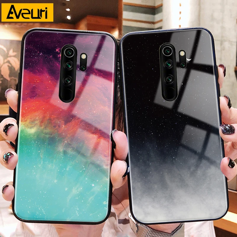 tempered glass phone case for xiaomi mi poco x3 pro nfc f3 mi note 10 pro 9 10t lite 5g redmi note 9s 7 8 9 pro 8t 9t cover case free global shipping