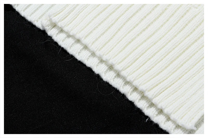 

[EAM] Vent Feather Big Size Knitting Sweater Loose Fit Turtleneck Long Sleeve Women Pullovers New Fashion Tide Spring 2021 1R057