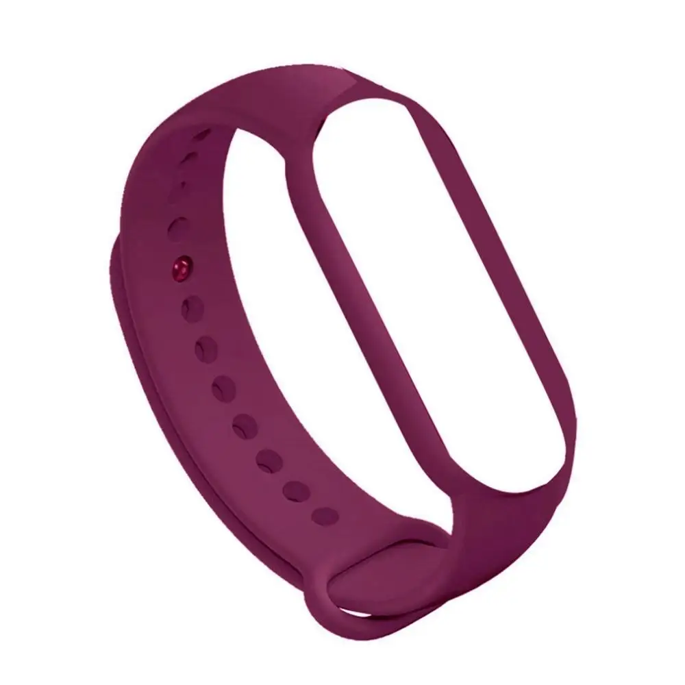 Ремешок для браслета Xiaomi Mi Band 5 цветные ремешки Аксессуары сменный силиконовый
