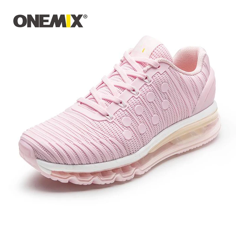 Женские кроссовки для бега ONEMIX дышащие с амортизацией прогулок розовые