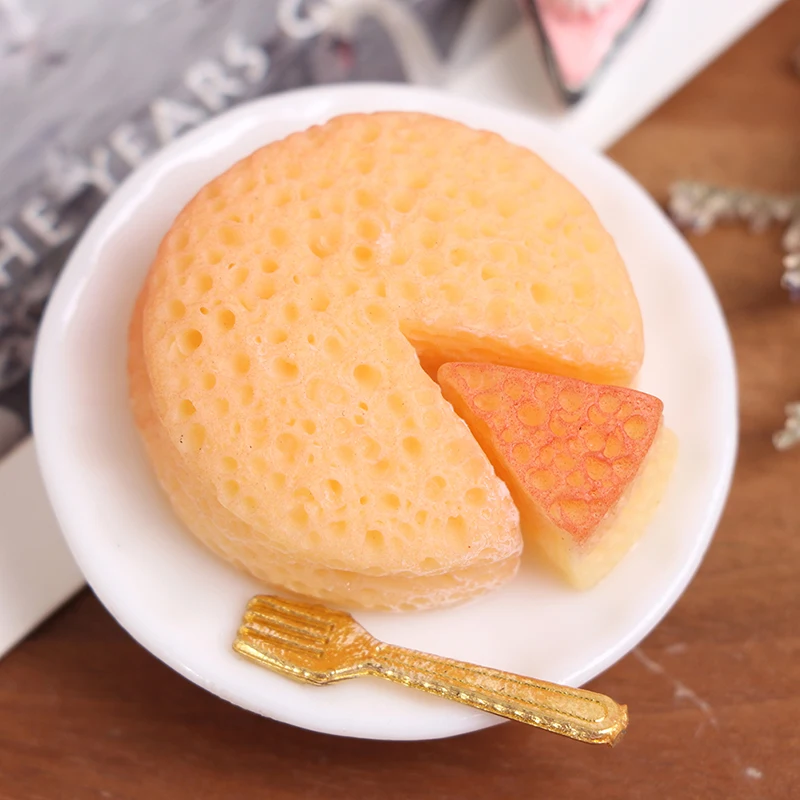 

1 шт. набор кукол с сырным тортом, кухонные аксессуары, игрушки 1:12, миниатюрный кукольный домик