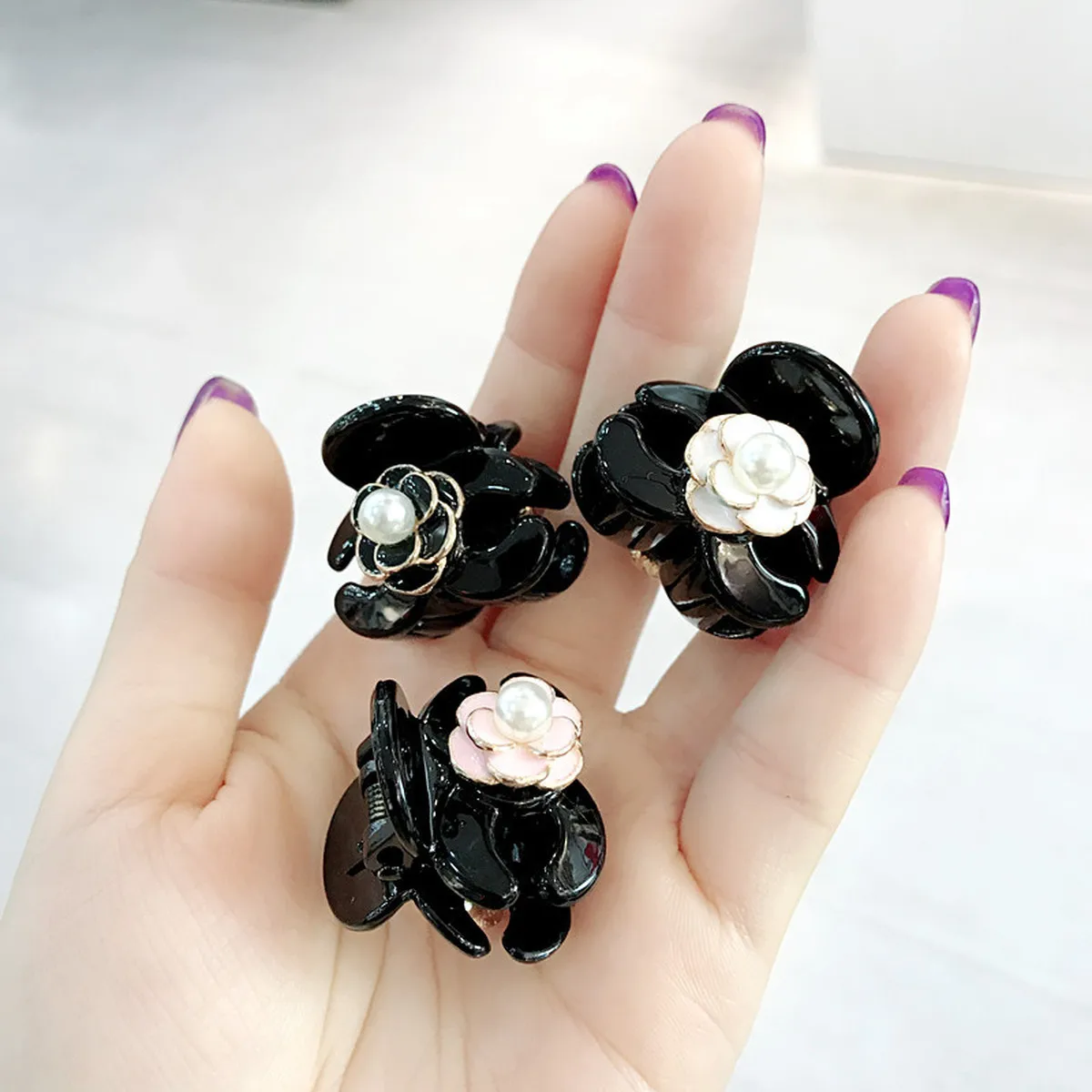 Заколки для волос с искусственным жемчугом женские простые маленькие зажимы в