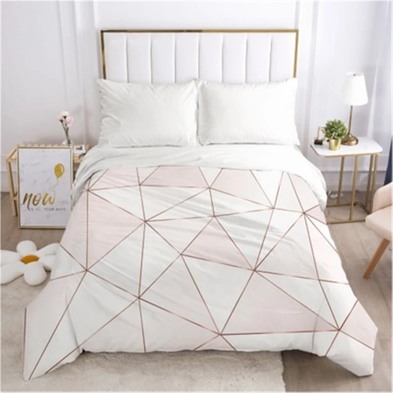 

Brief Printed Bedding Set Duvet Cover Set Fall Winter Bedsheet Queen Size Bed Cotten Bedspread Quilt Cover Pillowcase Bed Linens