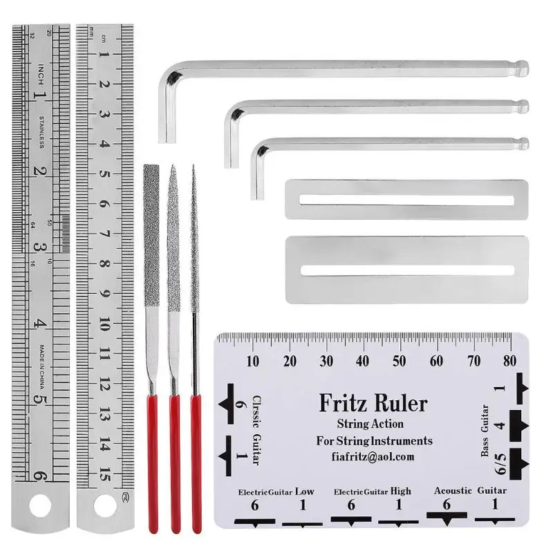 

26 Pcs Guitar Repairing Tool Kit with Wire Plier, String Organizer K4UC