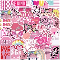 103050pcs college style pink style girl cartoon stickers aesthetic phone laptop guitar fridge car classic toy sticker for kids